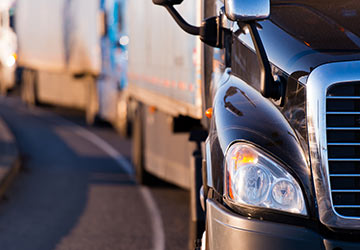 semi-trucks on highway