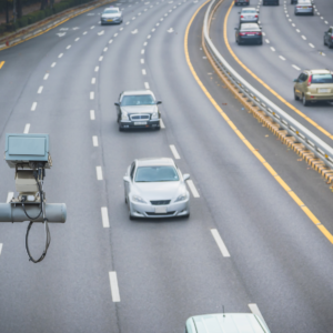 traffic camera in the urban