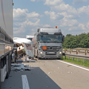 semi trucks traffic accident