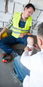 injured construction worker